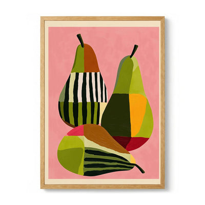 Colorful Pears Still Life by Flow