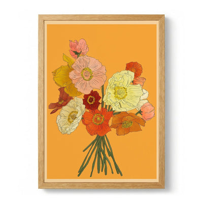 Colorful Poppy Bouquet door Nadjaa