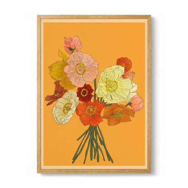 Colorful Poppy Bouquet von Nadjaa