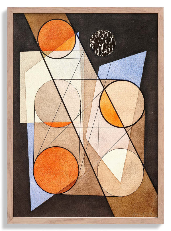 Composition aux cercles symétriques by László Moholy-Nagy