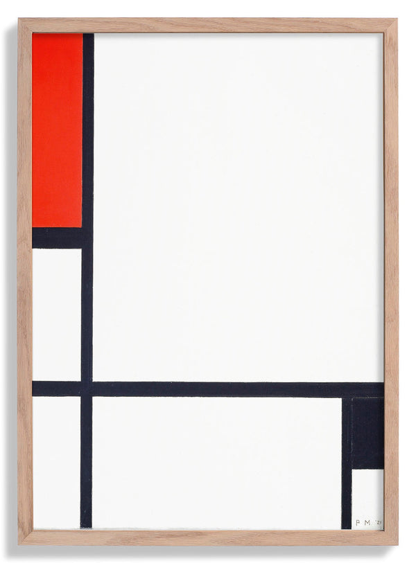 Composition No. I, with Red and Black  by Piet Mondrian