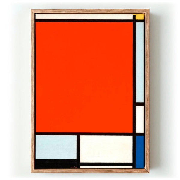 Composition with Large Red Plane, Bluish Gray, Yellow, Black and Blue by Piet Mondrian