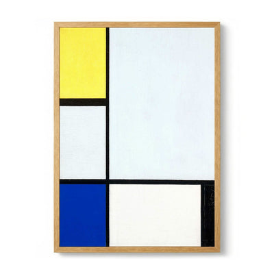 Composition with Yellow, Blue, Black and Light Blue by Piet Mondrian