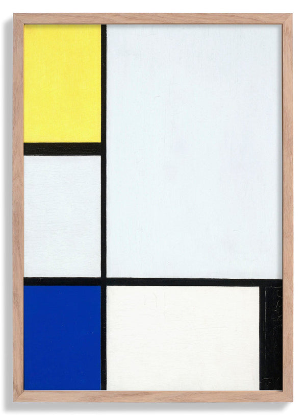 Composition with Yellow, Blue, Black and Light Blue by Piet Mondrian