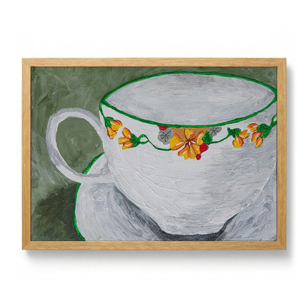 Cozy Floral Teacup by Dale Hefer