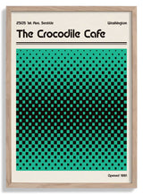 Crocodile Cafe Retro Poster by Retrodrome - Kuriosis Fine Art GmbH