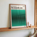 Crocodile Cafe Retro Poster by Retrodrome - Kuriosis Fine Art GmbH