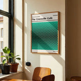 Crocodile Cafe Retro Poster by Retrodrome - Kuriosis Fine Art GmbH