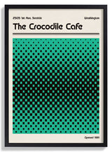 Crocodile Cafe Retro Poster by Retrodrome - Kuriosis Fine Art GmbH
