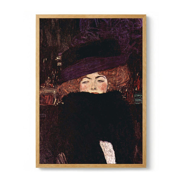 Dame Mit Hut Und Federboa di Pictufy