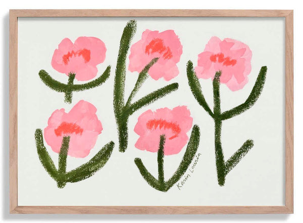 Dancing Pink Peonies di Karin Lauria