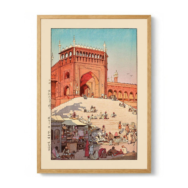 Derii no Juma Mashiddo Jama Masjid Delhi 1931 by Hiroshi Yoshida