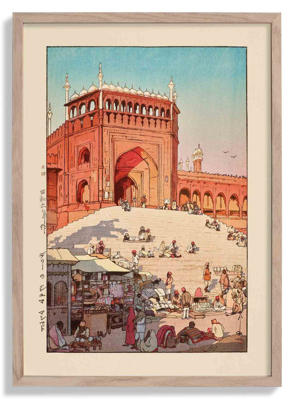 Derii no Juma Mashiddo Jama Masjid Delhi 1931 by Hiroshi Yoshida