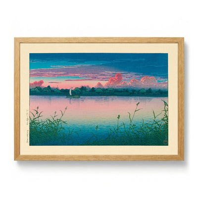 Early Autumn in Urayasu Art Print by Hasui