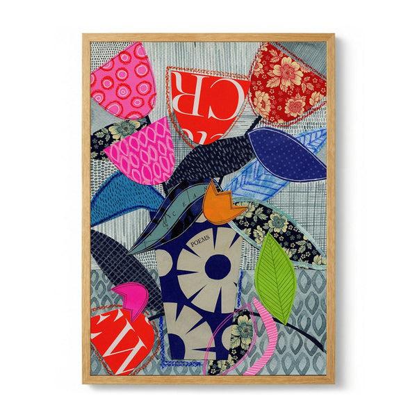 Eclectic Flower Collage by Susan Black