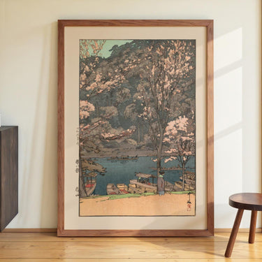 Eight Scenes of Cherry Blossom Arashiyama 1935 by Hiroshi Yoshida - Kuriosis Fine Art GmbH