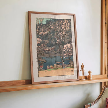 Eight Scenes of Cherry Blossom Arashiyama 1935 by Hiroshi Yoshida - Kuriosis Fine Art GmbH