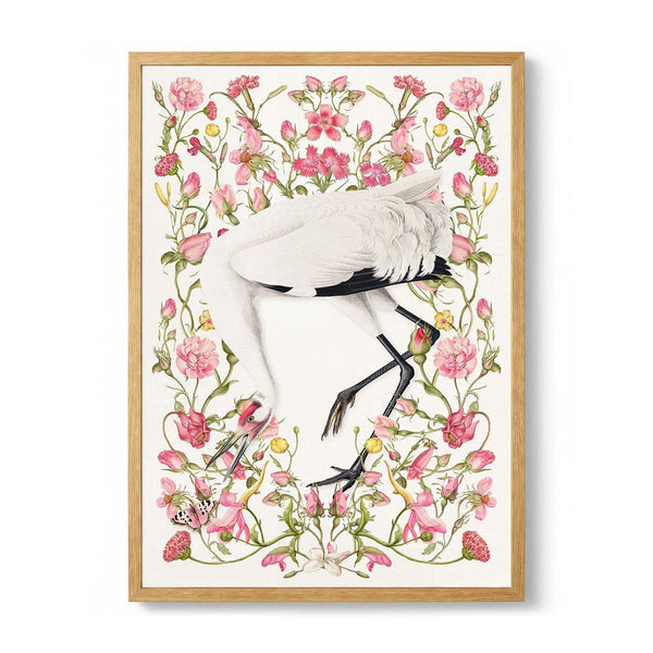 Elegant Crane Pink Blooms by Marja van den