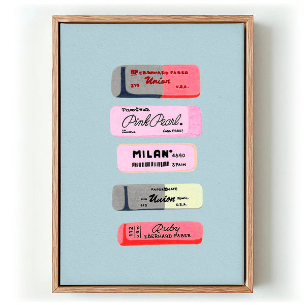 Erasers Art Print de Studio Mandariini