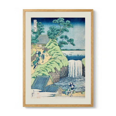Falls of Aoigaoka in the Eastern Capital von Katsushika Hokusai