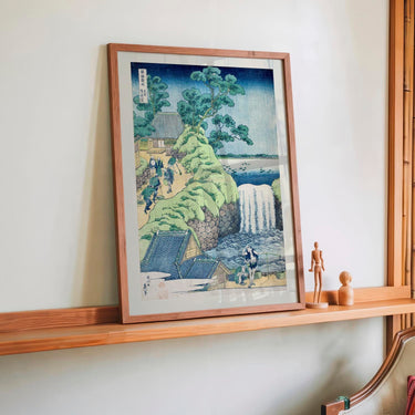 Falls of Aoigaoka in the Eastern Capital by Katsushika Hokusai - Kuriosis Fine Art GmbH