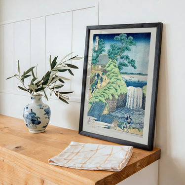 Falls of Aoigaoka in the Eastern Capital by Katsushika Hokusai - Kuriosis Fine Art GmbH