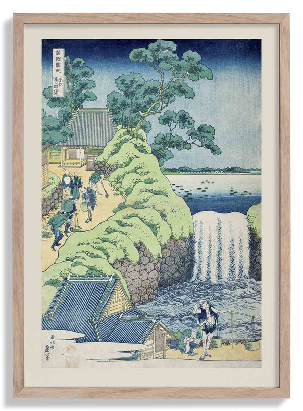 Falls of Aoigaoka in the Eastern Capital von Katsushika Hokusai