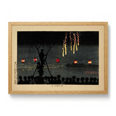 Fireworks at Ikenohata von Kobayashi Kyochika