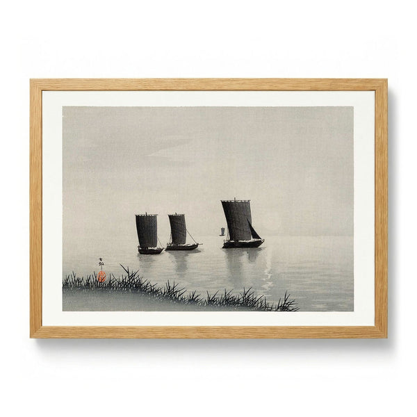Fishing Boats by Ohara Koson
