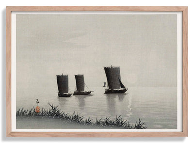 Fishing Boats by Ohara Koson
