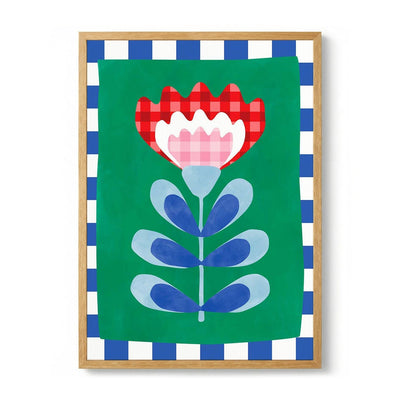 Floral Design with Bold Geometric Shapes di Elena Ristova