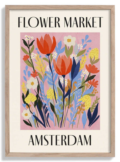 Flower Market Amsterdam Netherlands door Dirkie Nell