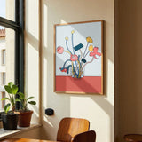 Flowers in a glass vase by NKTN - Kuriosis Fine Art GmbH