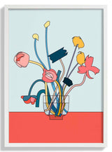 Flowers in a glass vase by NKTN - Kuriosis Fine Art GmbH