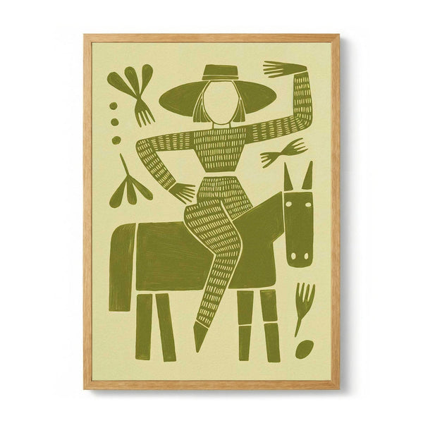 Folk Art Horse Rider by Andreas Magnusson