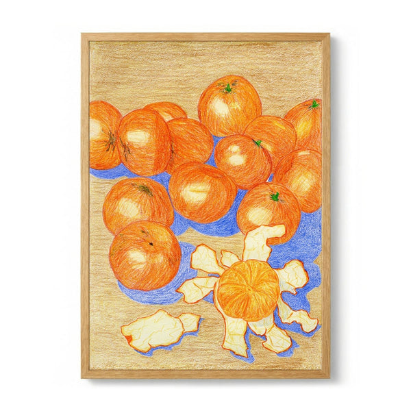 Fresh Oranges Still Life door Viktoriia