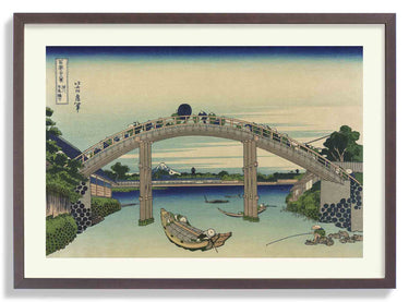 Fukagawa mannenbashi sita by Katsushika Hokusai - Kuriosis Fine Art GmbH