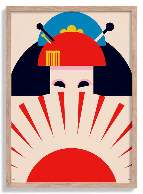 Geisha Girl Retro Minimalist Design par Retrodrome