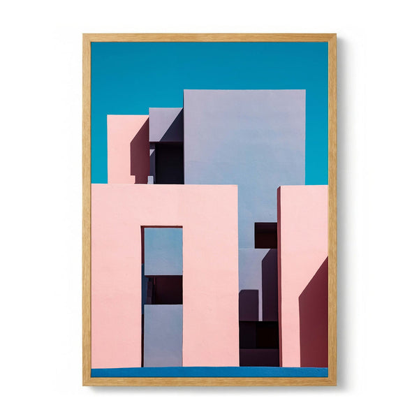 Geometric Pastel Blocks by Linda Wride