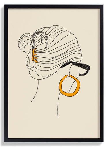 Girl Golden Earring - Kuriosis Fine Art GmbH