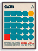 Glacier National Park Travel Poster by Retrodrome - Kuriosis Fine Art GmbH