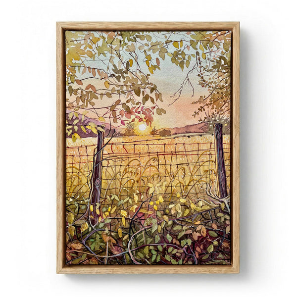 Golden Autumn Sunset by Luisa Millicent