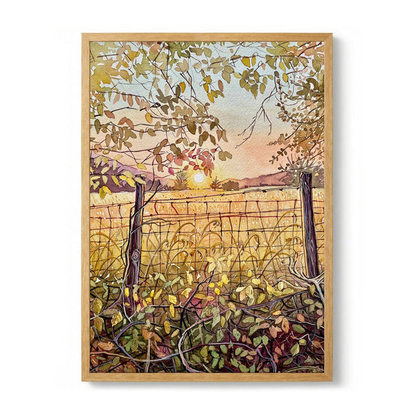Golden Autumn Sunset by Luisa Millicent