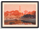 Golden pagoda in Rangoon - 1931 by Hiroshi Yoshida - Kuriosis Fine Art GmbH