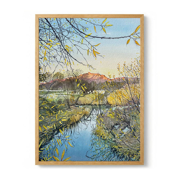 Golden River Reflections by Luisa Millicent