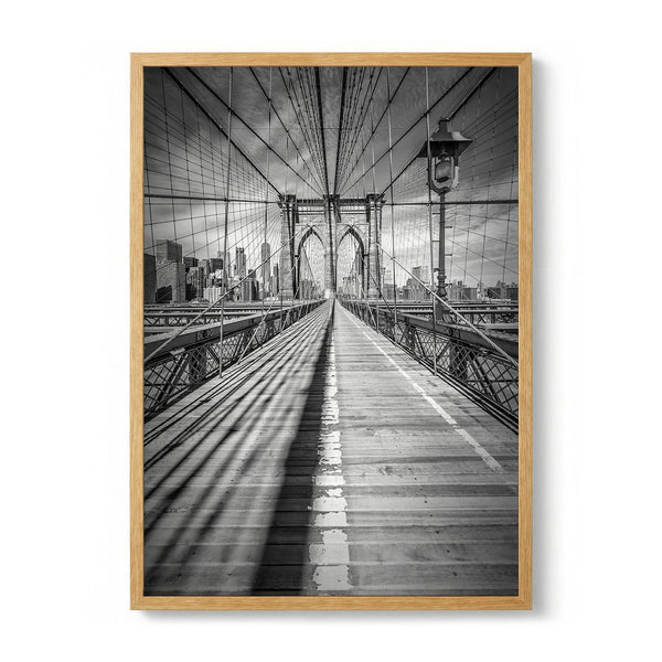 Grand Brooklyn Bridge Shadows by Melanie Viola