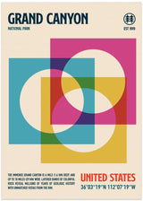 Grand Canyon National Park Travel Poster by Retrodrome - Kuriosis Fine Art GmbH