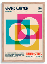 Grand Canyon National Park Travel Poster by Retrodrome - Kuriosis Fine Art GmbH