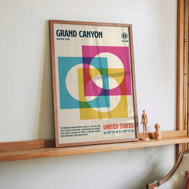 Grand Canyon National Park Travel Poster by Retrodrome - Kuriosis Fine Art GmbH