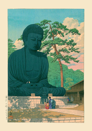 Great Buddha at Kamakura by Hasui - Kuriosis Fine Art GmbH